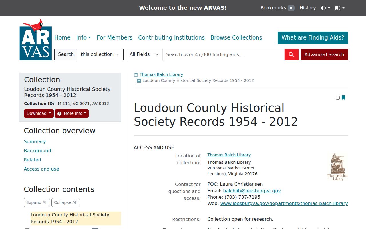 Loudoun County city directory research using the Historical Society Records finding aid