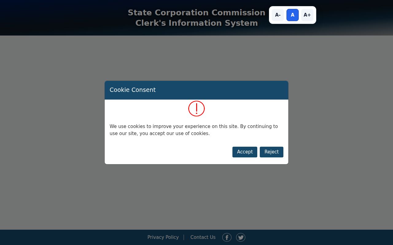 Loudoun County resident lookup image of the Virginia SCC business entity search
